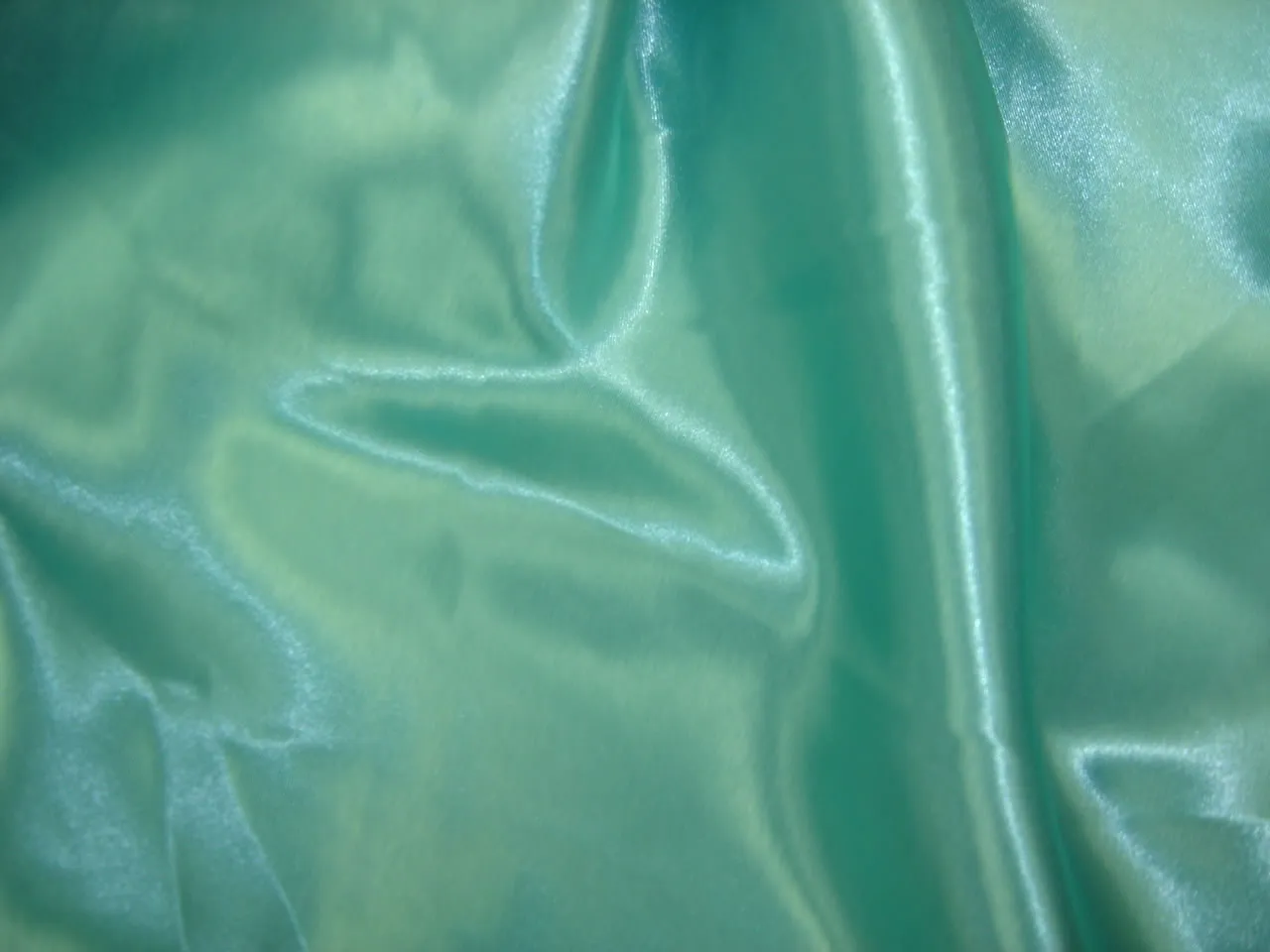 90" X 156" Tiffany Blue Satin main view